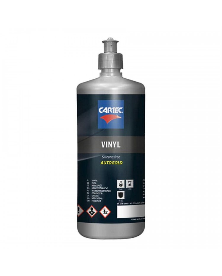 CARTEC VINYL Silicon Free (1 Lt) - trattamento rinnovante plastiche esterne,  pneumatici, vinile, cabrio, fascioni paraurti