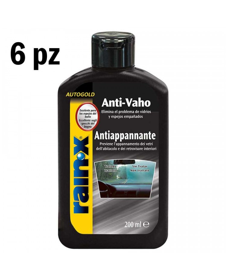 RAIN-X Antiappannante vetri auto (6 pz) - trattamento antiappannamento