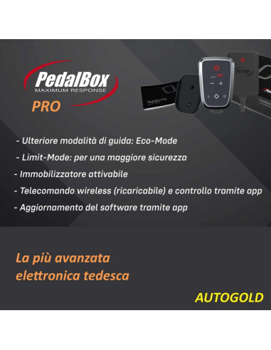 PEDALBOX PRO (con APP + telecomando) centralina aggiuntiva pedale acceleratore