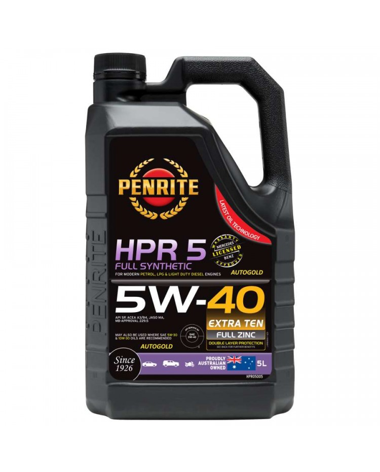 PENRITE HPR 5 5W-40 Olio Motore 5W40 auto moto 4T (5 LT)