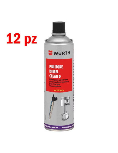 WURTH Carbo Clean D (12 pz) - additivo diesel pulitore iniettori gasolio