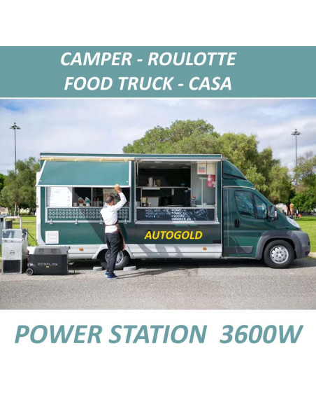 ECOFLOW Delta PRO - Power Station portatile 3600W camper roulotte campeggio