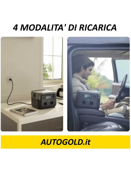 ECOFLOW River 2 MAX - Power station portatile 500W camper roulotte campeggio