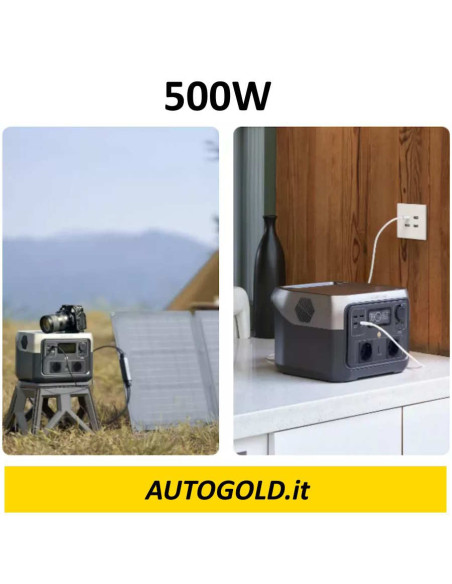 ECOFLOW River 2 MAX - Power station portatile 500W camper roulotte campeggio