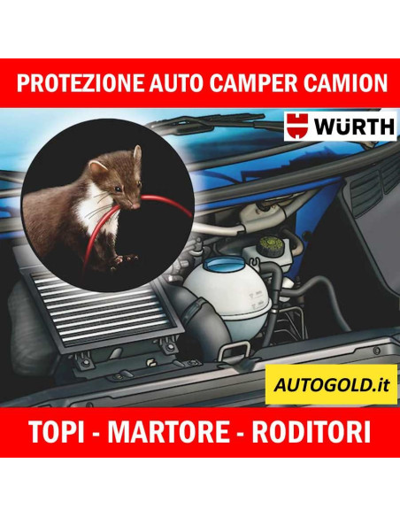WURTH spray anti martore roditori topi - protezione repellente vano motore