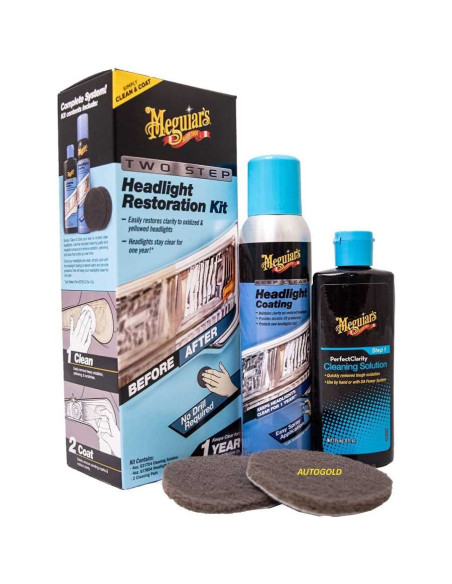 MEGUIARS Kit Headlight Restoration Kit Two Steps rinnova fanali G2970EU