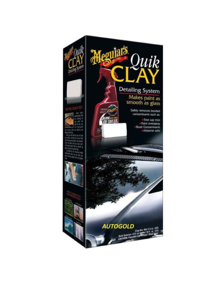 MEGUIARS Quik Clay - kit decontaminante carrozzeria (2 prodotti) vernice