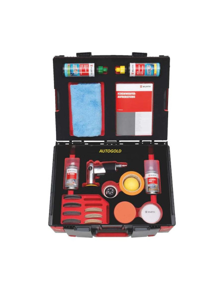 WURTH kit professionale ripristino fari opacizzati auto camper camion