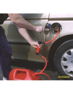 POMPA manuale a sifone per travaso carburante e altri liquidi - pompetta 2
