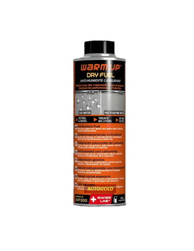 WARM UP Dry Fuel - additivo anti-acqua disperdente gasolio benzina diesel - elimina acqua DYF300
