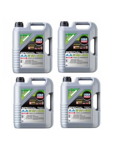 LIQUI MOLY 5W-40 (4 x 5 lt) Special Tec AA Diesel 5W40 - ACEA E9 API CK-4