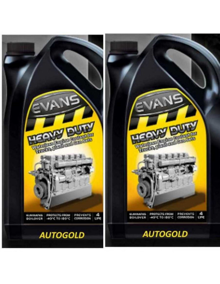 EVANS Heavy Duty (2 x 25 Lt) liquido antigelo radiatore senz'acqua per camion autobus
