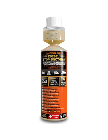 WARM UP Diesel Stop Bacteria - additivo biocida batteri gasolio serbatoio BIC250