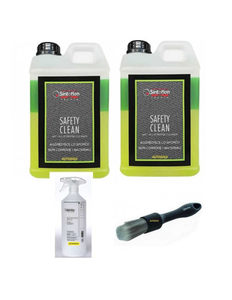 KIT SINTOFLON: Safety Clean (2 x 2 Kg), Dilution Ratio, Pennello Synthetic