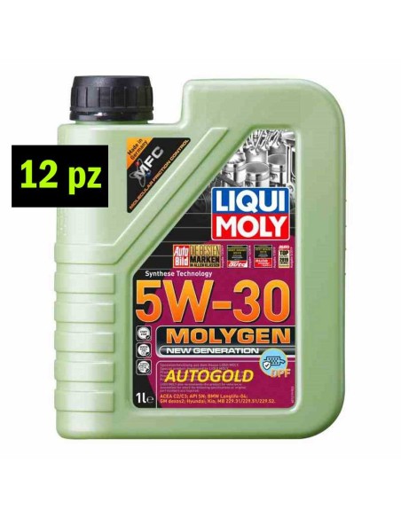 LIQUI MOLY Molygen 5W-30 DPF new generation (12 pz) - olio motore sintetico 5W30