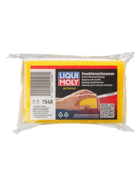 LIQUI MOLY 1548 spugna rimuovi insetti professionale - elimina gli insetti da vetri e carrozzeria