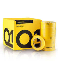 Q1 Premium Masking nastro carta giallo mascheratura professionale 36mm x 50m