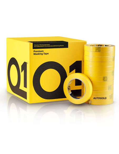 Q1 Premium Masking nastro carta giallo mascheratura professionale 36mm x 50m