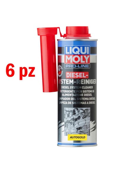 LIQUI MOLY 5156 (6 pz) - Pro Line Additivo Diesel pulitore iniettori System Reiniger LIQUI MOLY 5156 (6 pz) - Pro Line Additivo Diesel pulitore iniettori System Reiniger