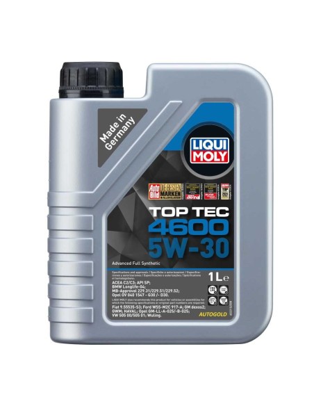 LIQUI MOLY 5W-30 Top Tec 4600 - olio motore sintetico 5W30 - GM Opel BMW Mercedes