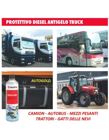 WURTH Antigelo Diesel Truck (6 pz) - additivo anticongelante gasolio per camion autobus mezzi pesanti