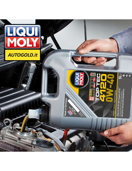 LIQUI MOLY 0W-40 Top tec 4120 (12 pz) - olio motore per veicoli ibridi Mercedes Benz 229.52 0W40