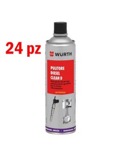 WURTH Carbo Clean D (24 pz) - additivo diesel pulitore iniettori gasolio