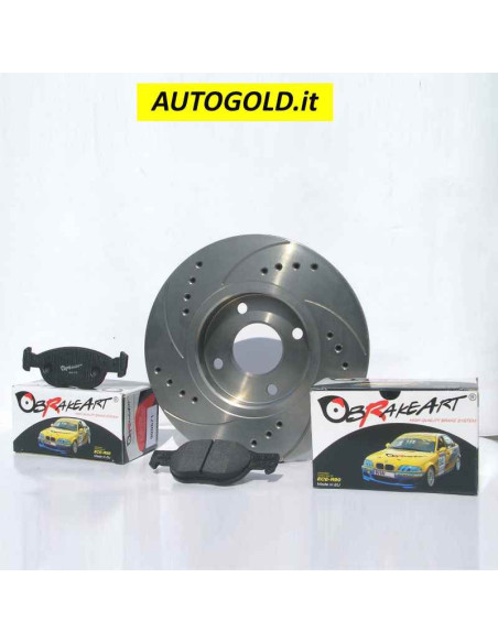 FORD Fiesta 1996 - BRAKEART dischi anteriori antiruggine + pasticche