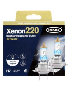 RING H7 XENON 220 - coppia lampade alogene altissima luminosità 12v - Xenon220