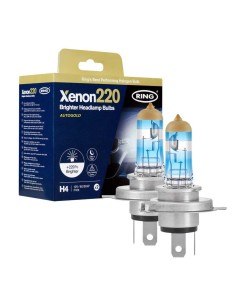 RING H4 XENON 220 - coppia lampade alogente altissima luminosità - Xenon220