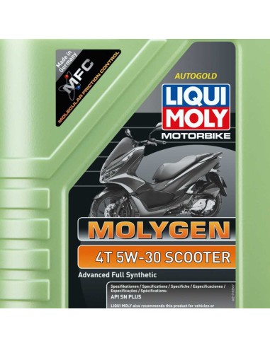 LIQUI MOLY Motorbike Molygen Scooter 5W-30 4T - Olio motore sintetico 5W30
