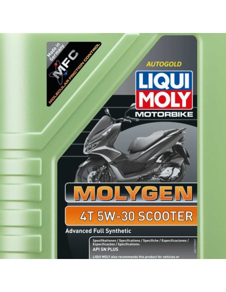 LIQUI MOLY Motorbike Molygen Scooter 5W-30 4T - Olio motore sintetico 5W30