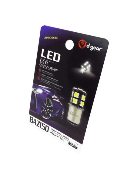 LAMPADINA P21/4W BAZ15D LED White - lampada fanale posteriore