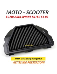 SPRINT FILTER P08 F1-85 MOTO - filtri aria sportivi da competizione in poliestere (a secco) F185 Moto Scooter