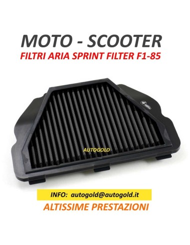 SPRINT FILTER P08 F1-85 MOTO - filtri aria sportivi da competizione in poliestere (a secco) F185 Moto Scooter