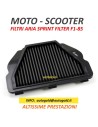SPRINT FILTER P08 F1-85 MOTO - filtri aria sportivi da competizione in poliestere (a secco) F185 Moto Scooter