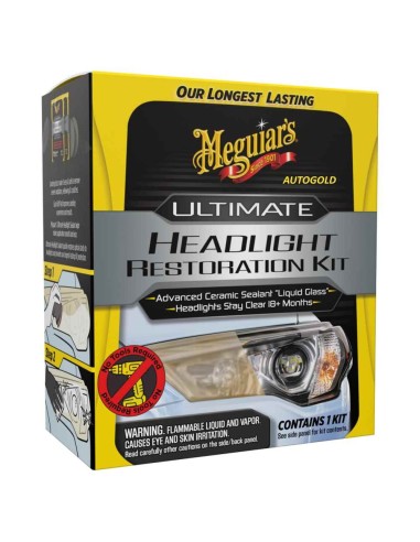 MEGUIARS Ultimate Kit Headlight Restoration Kit - ripristino fari opacizzati G2990EU