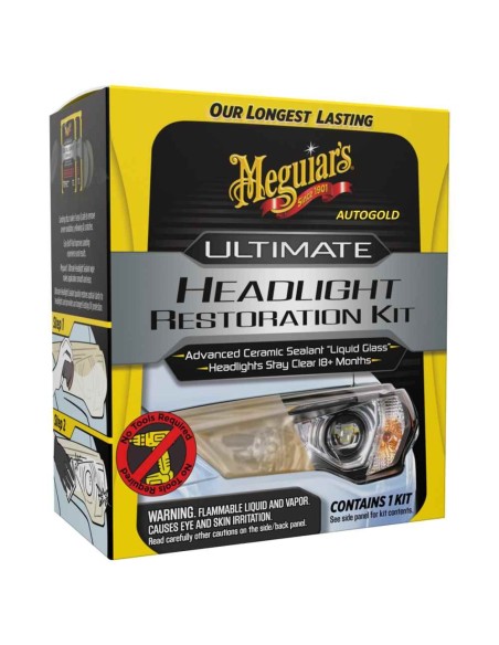 MEGUIARS Ultimate Kit Headlight Restoration Kit - ripristino fari opacizzati G2990EU