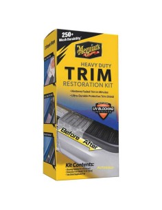 MEGUIARS Heavy Duty Trim Restoration Kit - restauro intensivo plastiche esterne fascioni paraurti G250100EU 2