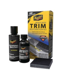 MEGUIARS Heavy Duty Trim Restoration Kit - restauro intensivo plastiche esterne fascioni paraurti G250100EU
