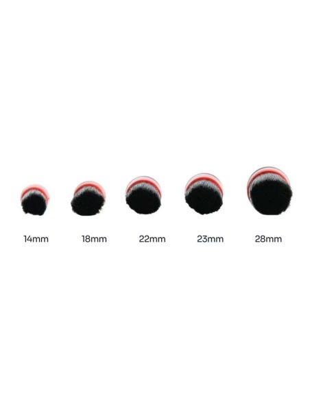 KIT 5 pennelli detailing - set professionale interni esterni
