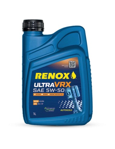 RENOX Ultra Vrx 5W-50 olio motore alte prestazioni 5W50