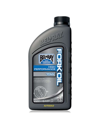 BEL-RAY Olio 15W forcella moto High Performance Fork Oil