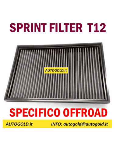 LAND CRUISER 250 dal 2024 2.8 diesel - SPRINT FILTER T12 filtro aria situazioni offroad estremo - fuoristrada