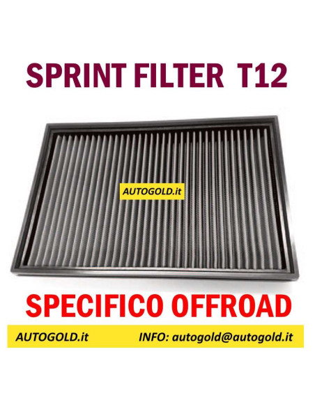 LAND CRUISER 250 dal 2024 2.8 diesel - SPRINT FILTER T12 filtro aria situazioni offroad estremo - fuoristrada