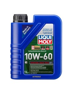 LIQUI MOLY 10W-60 Synthoil Race olio motore Tech GT1 100% sintetico 10W60