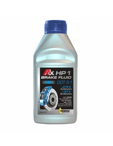 RX HP 1 - fluido freni DOT 5.1 alte prestazioni Brake Fluid - PROMOZIONE