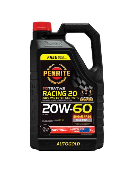 PENRITE 20W-60 10 Tenths Racing olio motore 20W60 (5 LT)
