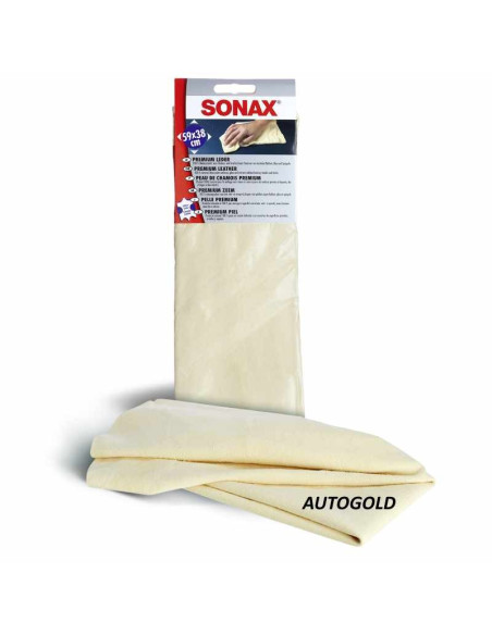 SONAX panno premium in PELLE NATURALE scamosciata 59x38cm