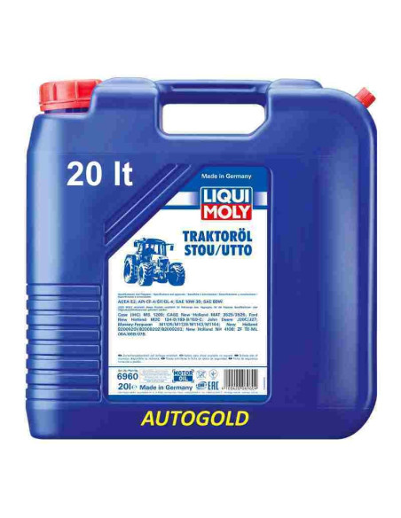 LIQUI MOLY 6960 - olio per trattori TraktorOl (20 Lt) 10W-30 80W - STOU UTTO